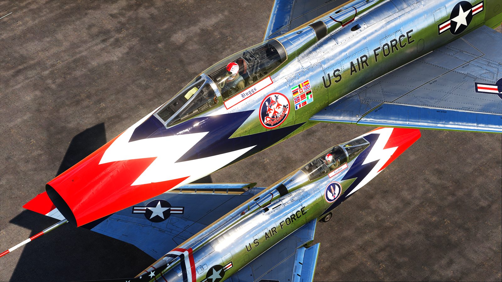 F-100C Super Sabre display pass